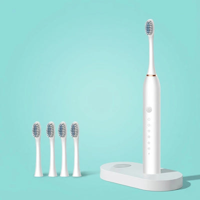 Electric Toothbrush w/ 4 Extra Brush Heads